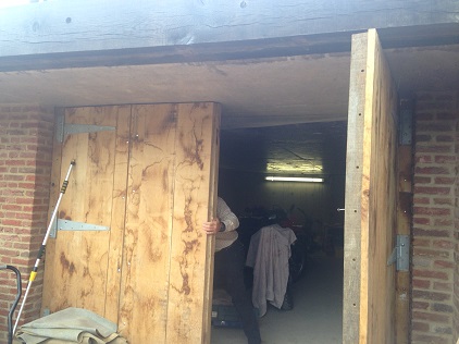 Underground garage entrance